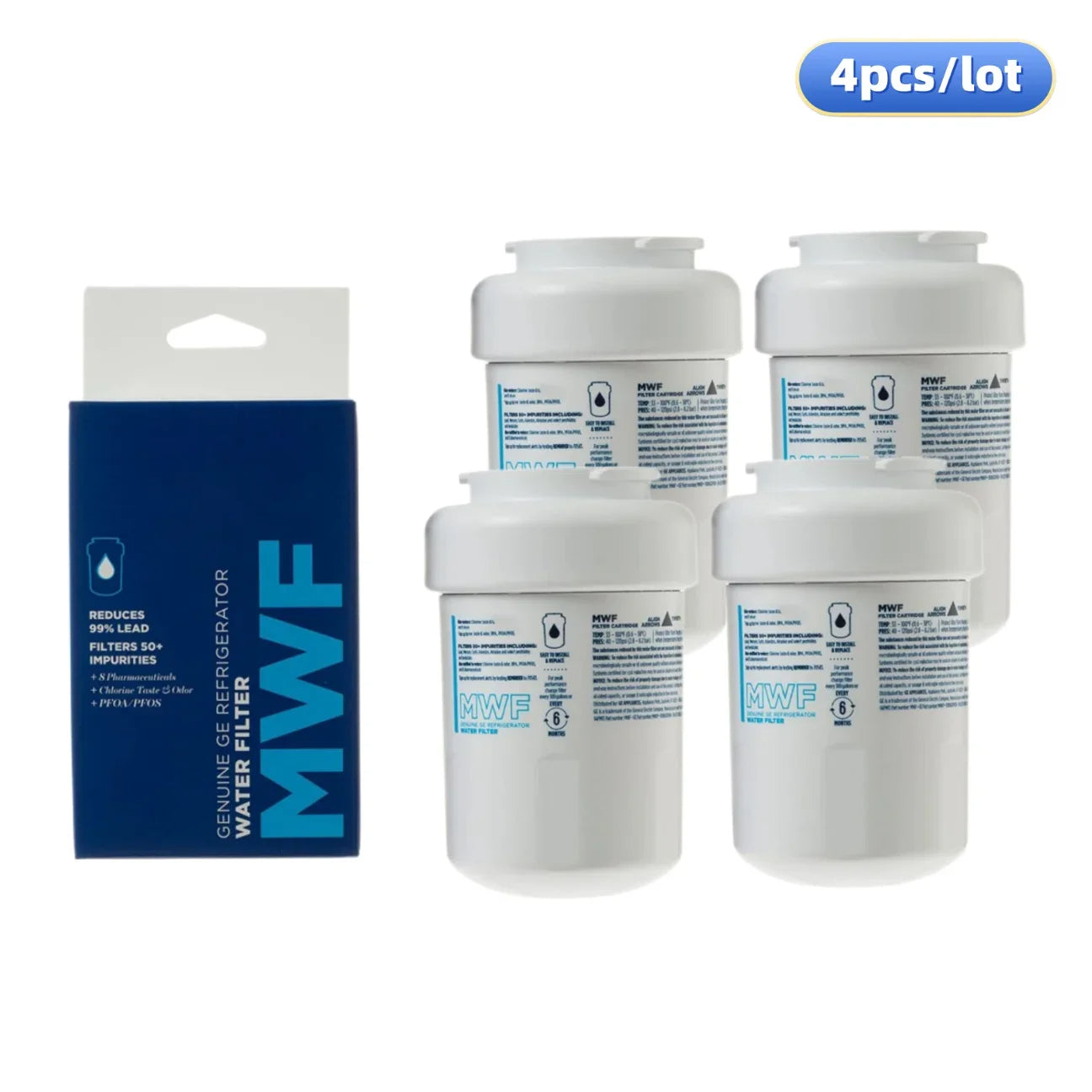 GE MWF Refrigerator Water Filter For MFF MWFP MWFA MWFAP MWFINT GWF FMG